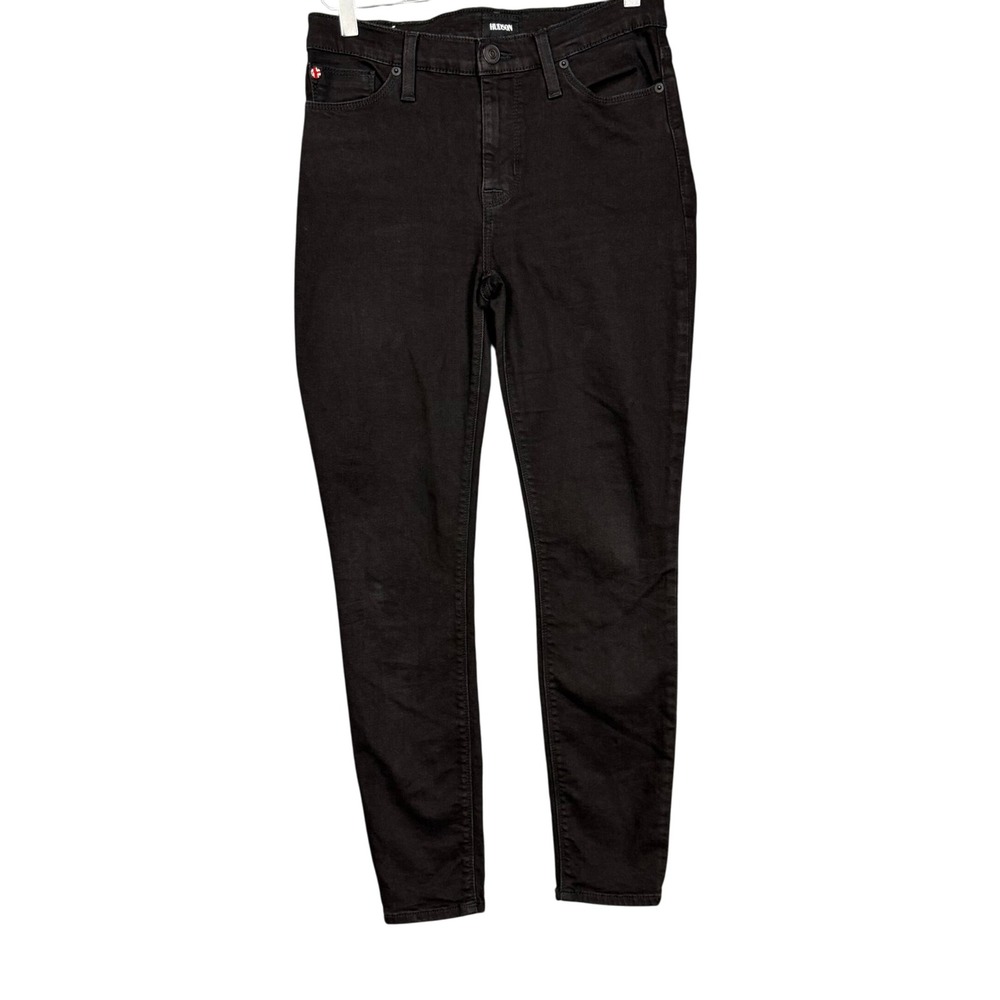 Hudson Jeans Womens 28 Black Natalie Midrise Ankle Super Skinny Fits 30x28